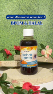 Bio Gold - Bundling 3 Botol Madu Sehat Mata Ekstrak Bilberry Dan Wortel Untuk Perawatan Mata Minus