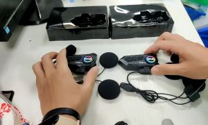 (Malaysia Stock) Motorcycle Helmet Bluetooth Intercom Headset Wireless Interphone Intercomunicador Moto Waterproof Handsfree Call Headphone