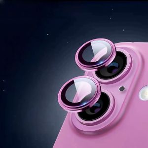 Rose Camera Metal Ring Protector For iPhone 17 16 15 Pro Max Back Lens Tempered Glass For iPhone16 Plus Lens Cover Accessories