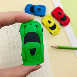 1/4/36 Pieces of Creative Cartoon Car-Shaped Erasers in Random Colors Detachable and Reassemblable Soft Cleaning Erasers Suitable for 2B Pencil Writing a Must-Have for Back-To-School Season
