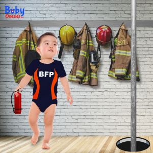 Baby Onesies PH Newborn Firefighter-Themed Cotton Bodysuit for Boys and Girls 0-12 Months