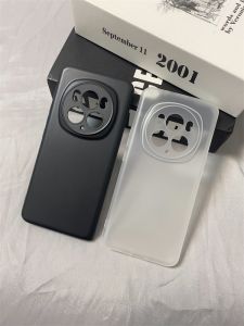 Ultra-Thin Silicone Phone Case for Honor Magic6 pro Full Coverage Anti-Fall Protective Shell Pure Black Durable Matte Finish