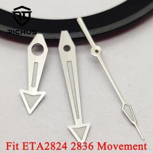 RICHUS Silver Watch Hands Green Luminous Fit NH34 NH35 NH36 ETA2824 2836 Miyota8215-DG Movement Watch Accessories