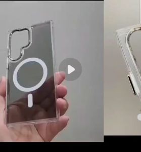 magsafe case samsung s25 ultra samsung s25 plus samsung s25 smoke glossy cover case wireless charging hard case