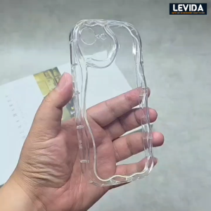 Softcase Silikon Bening Melting Case Gelombang Iphone 16E