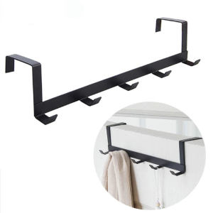 Door Hook Home Bathroom Organizer 5 Hooks Coat Towel Hanger for Bathroom Kitchen Accessories Bracket