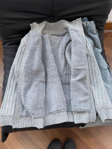 Áo Khoác Len Dày Sheepskin Có Móc Kéo