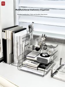 Multifunction Desktop Storage Rack