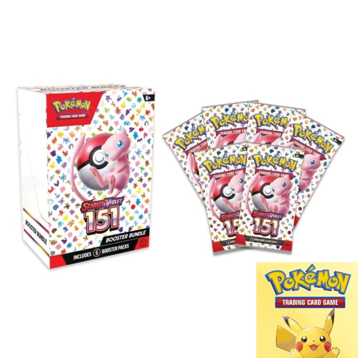 [Ready Stock] Original Pokemon TCG Card Game Pokemon 151 Booster Bundle ...