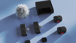 HEATZ Wireless Button Mic ZU34 Mikrofon 360° Omnidirectional 2 Mic Type C & Iphone Jarak 100m Transmisi 2.4GZ Delay Suara 48KHz 24Bit