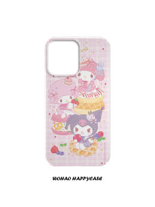 Cartoon Sanrio Full Cover Protection Phone Case for  14 13Pro Max 12Pro New Model 11 XS Creative 8Plus Full Cover XS Max Protective Case 14Pro Anti-Fall