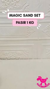 Mainan pasir-pasiran Mainan Pasir Ajaib Anak /Magic Sand 1kg  (Lengkap)