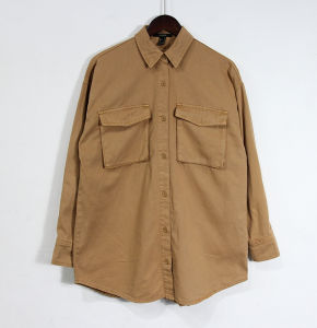 Áo Sơ Mi Dài Tay Nam American Washed Pure Cotton Heavyweight Loose Outerwear Layering Shirt Jacket Thời Trang Công Sở Thường Ngày