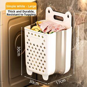 Wall-Mounted Foldable Laundry Basket