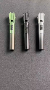 Refillable Torch Lighter Metal Adjustable Jet Flame Windproof Portable Gift