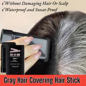 One-Time Hair Dye Comb Stick Waterproof Sweat-Proof Long-Lasting Cover Up White Hair Pure Plant Colour Dye