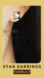 ต่างหูเงินแท้ 925 รูปดาว 4 แฉก 🌟 สไตล์มินิมอล ลุคคุณหนู ใส่ง่าย ไม่แพ้ ไม่คัน ของขวัญสุดน่ารัก