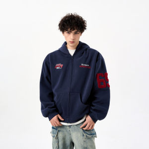 Woostop | Embroidered Hoodie Sweater Male