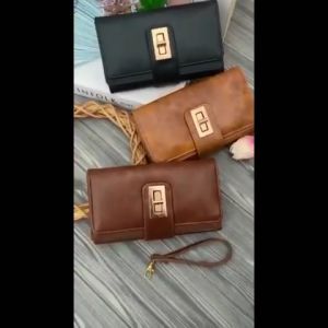 DOMPET WANITA POLOS BEST SELLER / DOMPET PANJANG ADA TALI PENDEK
