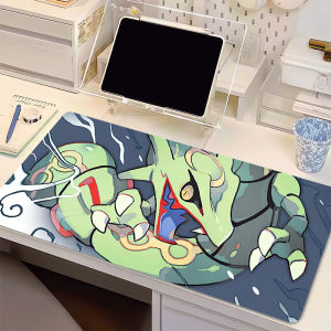 Potdemiel | XXL Anime Miếng Lót Chuột Pokemon Rayquaza Game Thủ Để Bàn Thảm Cao Su Chống Trơn Trượt Bàn Phím Laptop Thảm Hiện Đại Bàn Quà Tặng Cho Người Lớn