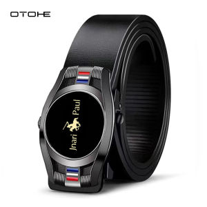 OTOHE เข็มขัดหนังแท้เข็มขัดหนังแท้เข็มขัดอัตโนมัติยี่ห้อหรูหราสายธุรกิจคุณภาพสูงพักผ่อนเอวชายเอวยางยืดสำหรับผู้ชาย