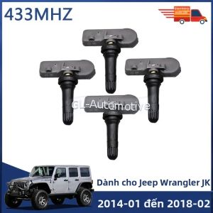 4 Cảm Biến Hệ Thống Giám Sát Áp Suất Lốp TPMS Cho Jeep Wrangler JK 2014-2018 433MHZ Tương Thích Với 68241067AB AA
