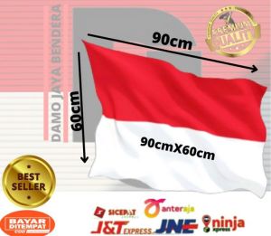 BENDERA MERAH PUTIH/bendera indonesia/bendera merah putih ukuran sedang