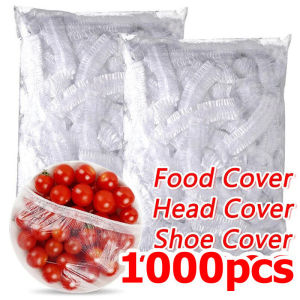 1000pcs Food-grade PE Fresh-keeping Bag / Thickened Elastic Food Fruit Bowl Cover / Disposable Food Cover Plastic Bag Wrap