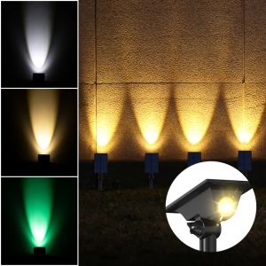 ไฟ LED กันน้ำสวนกลางแจ้งพลังงานแสงอาทิตย์หลอดไฟพลังแสงอาทิตย์ โคมไฟตกแต่งรั้วระเบียงทางเดินในสวน