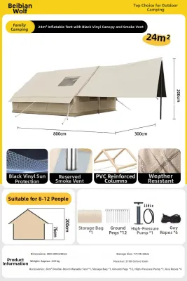 BEIANLANG | Auto Inflate Waterproof Thick Portable Camping Tent