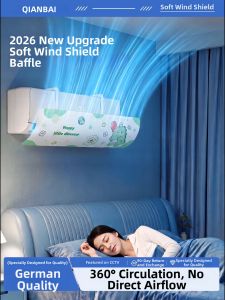 Qianbaihui | Wind Blocking Anti-direct Blowing Protective Dust Cover for Air Conditioner