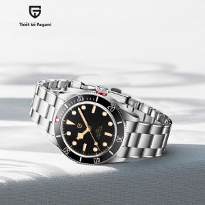 Pagani Design BB58 Đồng Hồ Cơ Cổ Điển Dành Cho Nam NH35 Tự Động Top AR Sapphire Mirror Chống Sốc Đồng Hồ Bằng Thép Không Gỉ Thông Thường