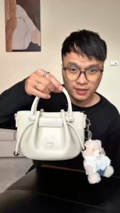 Túi xách tay + đeo chéo nữ chio size 16cm*10cm*13cm kèm charm gấu bông các màu