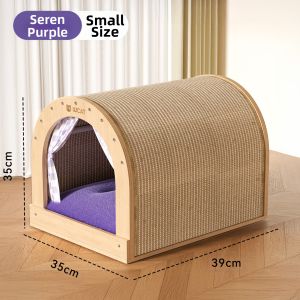 hipidog | Wear-resistant Flake-free Cat House Scratch Pad Integration Semi-enclosed Four Seasons