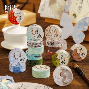 Traditional Chinese Calligraphy Poem Paper Tape Decorative Washi Tape for DIY Scrapbooking And Journaling Gimue Brand
