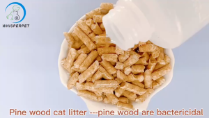 Whisperpet Pine Wood Pellet Cat Litter / Small Animals Hamster Rabbit Bird Wood Pellet Bedding 10KG 15L