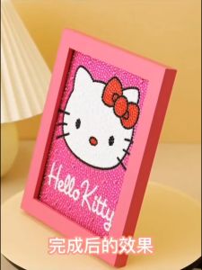 Nanafine【🔥พร้อมส่ง🔥】🖼️✨ภาพครอสติสคริสตัล Shin-chan/Sanroi Kitty ภาพวาดเพชร diamond painting DIY ภาพวาดเพชร/ภาพปักเพชร/ภาพวาดปักเพชร ภาพติดเพชรพร้อมกรอบรูป-17X17/20X20CM