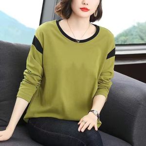 QIAOXIZI | Long Sleeve T-shirt for Middle-aged Women in Plus Size