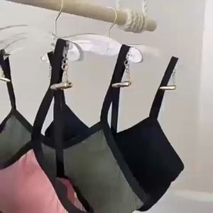 New Women's Underwear: Anti-Glare Suspender Vest & Buckle Chest Pad Bra