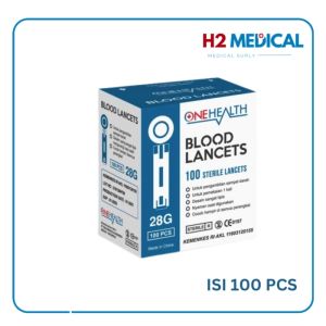 Blood Lancet 28G Onehealth Jarum Lancet Jarum Tes Darah isi 100pcs