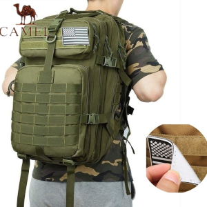 Camel Men Army Military Tactical Large Backpack 50L 1000D Waterproof Outdoor Sport Hiking Camping Travel Bags For Men