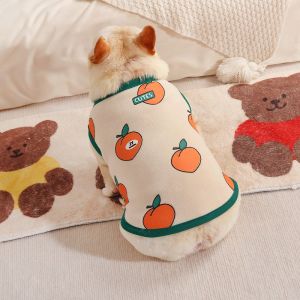Adorable Pomeranian French Bulldog Clothes Autumn Winter Pet Warm Fleece Lined Vest for Small Medium Dogs Cute Pet Wear