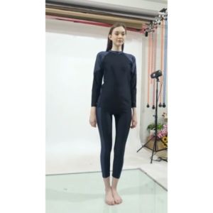 Baju Renang Selam Wanita Dewasa: Setelan Lengan Panjang & Celana Panjang Tanpa Cup Bra