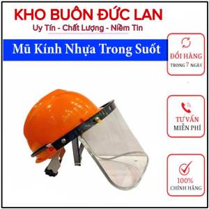 Mũ Bảo Hộ Gọng Kính Bảo Vệ Đầu Khi Cắt Cỏ Mài Cưa Hàn