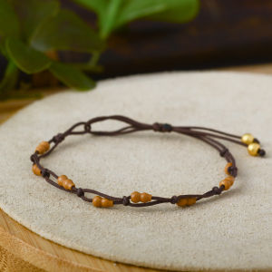 Original Design Chinese Style Olive Seed Gourd Hand Rope Vintage Simple Womens Niche Bracelet Hand Woven String Bracelet