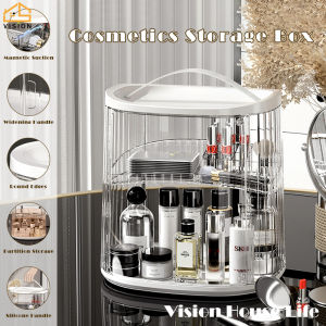 Tầm Nhìn Trong Suốt Mỹ Phẩm Lưu Trữ Box Với Khay đựng son hấp thụ từ tính Trang Điểm Tủ Máy Tính Để Bàn sản phẩm chăm sóc da vật dụng đựng đồ văn phòng phẩm Chống Bụi Đồ Trang Sức Ngăn Kéo Container Trường Hợp
