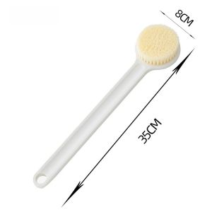 Japanese Style Long Handle Soft Bristle Bath Brush Back Scrubbing Tool Bathing Cleaning Device Body Care Personal Hygiene Tool