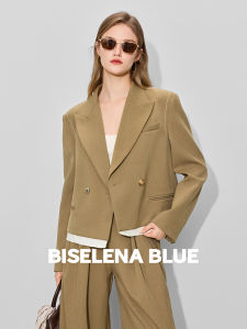 BEIQIANI | Vintage Color Block Embroidery Womens Blazer