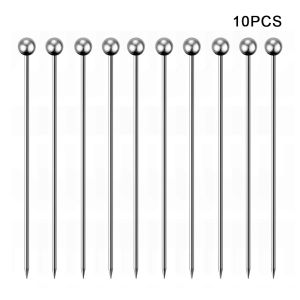 Cocktail Picks Appetizer Stainless Steel Skewers For Toothpicks Sticks Fruit Metal Toothpick Martini Stick Fancy Garnish Olive