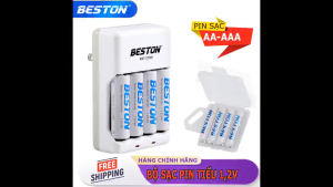 Bộ Sạc Pin Sạc AA/AAA Beston C7001 1.2V 4 cổng Sạc nhanh ổn định